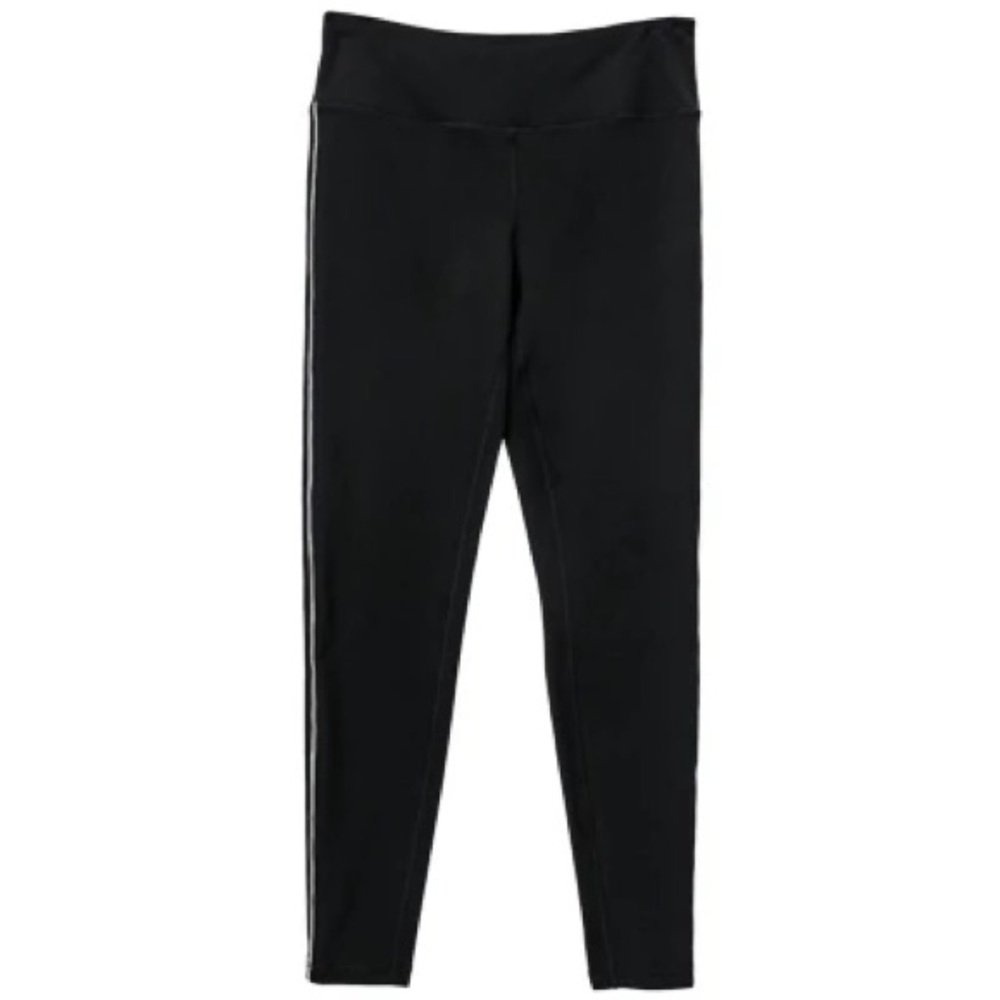 Tangerine Black Stripe Leggings Medium High Rise Athletic Workout Gym - Picture 11 of 14